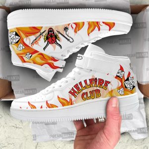 Stranger Things Hellfire Club Sneakers Custom Air Mid Shoes-Gear Wanta