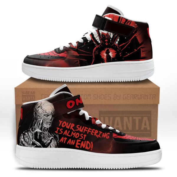 Stranger Things Vecna One Sneakers Custom Air Mid Shoes-Gearsnkrs