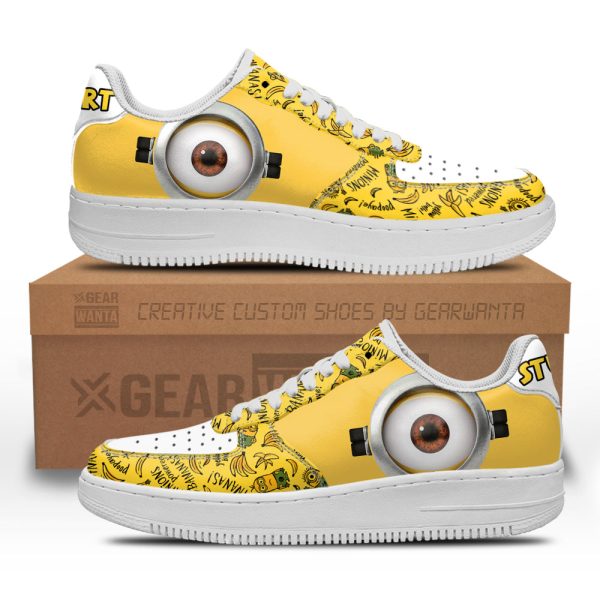 Stuart Minion Air Sneakers Custom Shoes 2 - Perfectivy