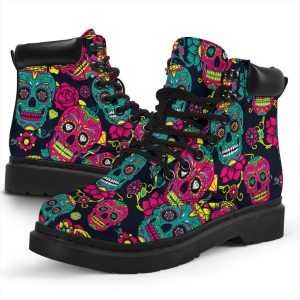 Sugar Skull Boots Shoes Gift Idea-Gear Wanta