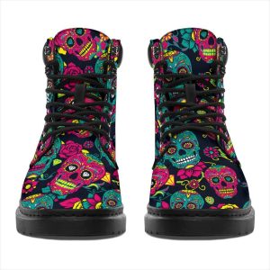 Sugar Skull Boots Shoes Gift Idea-Gearsnkrs