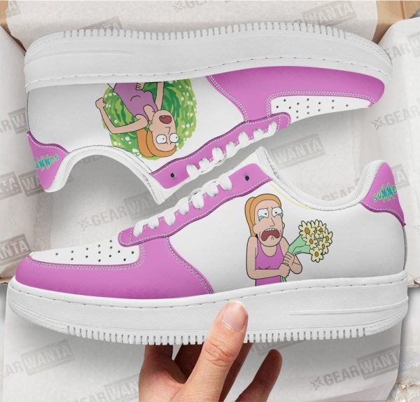 Summer Smith Rick And Morty Custom Air Sneakers Qd13 2 - Perfectivy