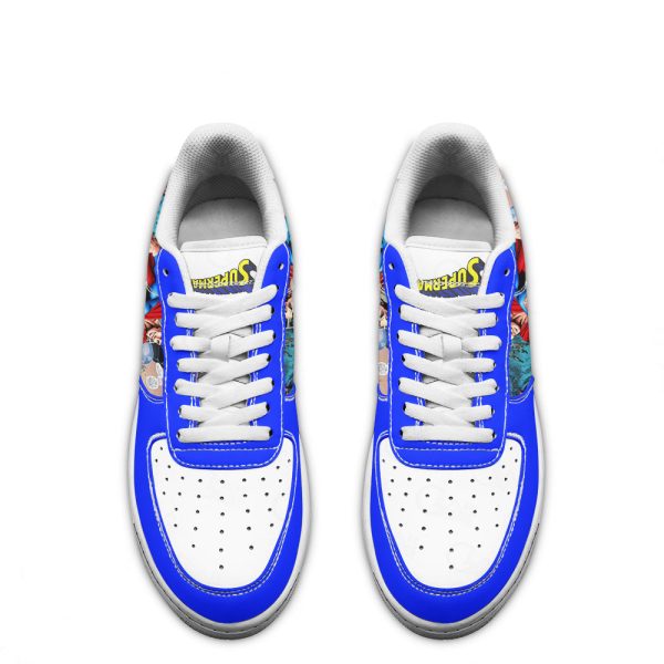 Super Man Air Sneakers Custom Superhero Comic Shoes 4 - Perfectivy