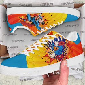 Super Man Skate Shoes Custom Super Heroes Cartoon Shoes-Gearsnkrs