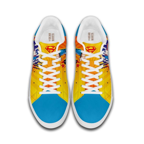 Super Man Skate Shoes Custom Super Heroes Cartoon Shoes-Gearsnkrs