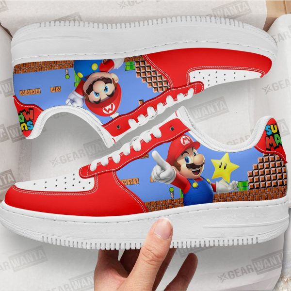 Super Mario Air Sneakers Custom For Gamer Shoes 1 - PerfectIvy