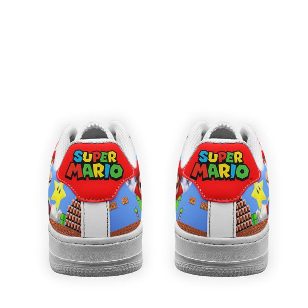Super Mario Air Sneakers Custom For Gamer Shoes 3 - Perfectivy