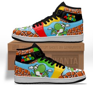 Super Mario Yoshi J1 Sneakers Custom For Gamer 2 - PerfectIvy