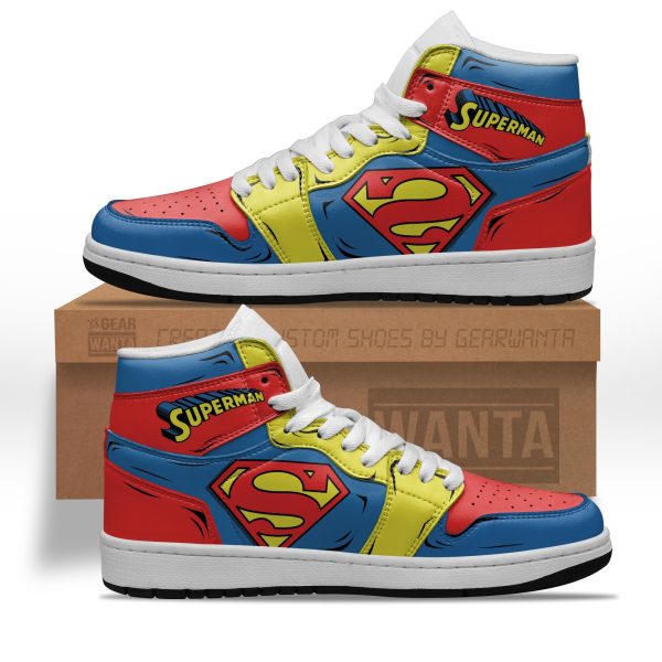 Superman J1 Shoes Custom Super Heroes Sneakers-Gearsnkrs