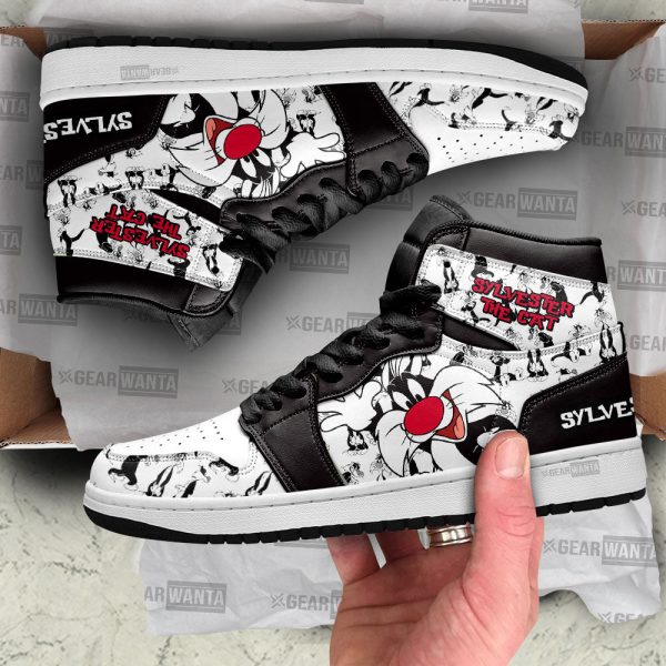 Sylvester The Cat J1 Shoes Custom For Cartoon Fans Sneakers Pt04 2 - Perfectivy