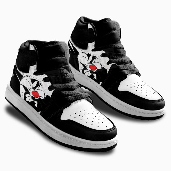 Sylvester The Cat Kid Sneakers Custom For Kids 2 - Perfectivy