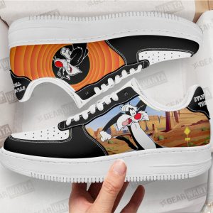 Sylvester the Cat Looney Tunes Custom Air Sneakers QD14 2 - PerfectIvy
