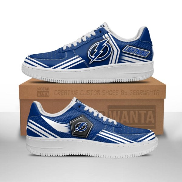 Tampa Bay Lightning Air Sneakers Custom Force Shoes For Fans-Gearsnkrs