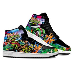 Teenage Mutant Ninja Turtles AJ1 Sneakers Custom Graffiti Style 1 - PerfectIvy