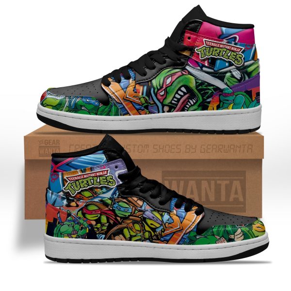 Teenage Mutant Ninja Turtles Aj1 Sneakers Custom Graffiti Style-Gearsnkrs