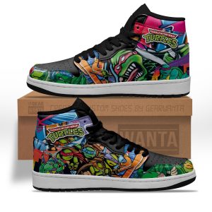 Teenage Mutant Ninja Turtles AJ1 Sneakers Custom Graffiti Style 2 - PerfectIvy