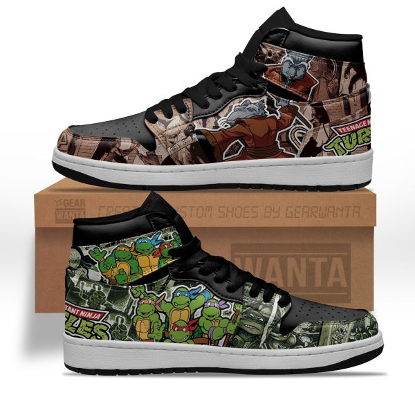 Teenage Mutant Ninja Turtles And Master Splinter Aj1 Sneakers Custom Style-Gearsnkrs