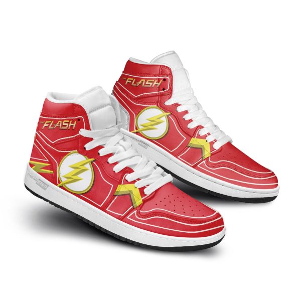 The Flash J1 Shoes Custom Super Heroes Sneakers-Gearsnkrs