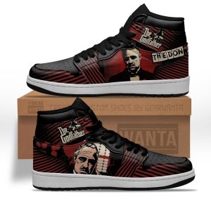 The Godfather Don Corleone AJ1 Sneakers Custom Shoes-Gear Wanta