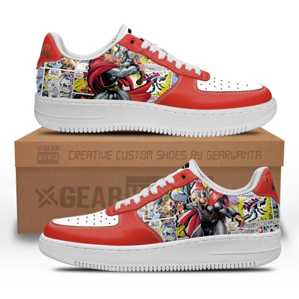 Thor Air Sneakers Custom Superhero Comic Shoes 2 - Perfectivy