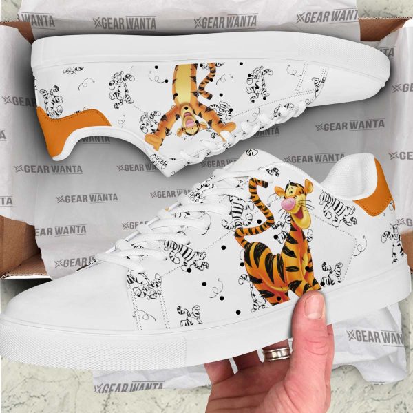 Tiger Skate Shoes Custom Winnie The Pooh Cartoon Shoes-Gearsnkrs
