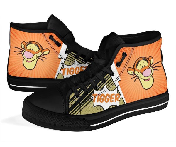 Tigger Sneakers Winnie The Pooh Friend High Top Shoes Fan-Gearsnkrs