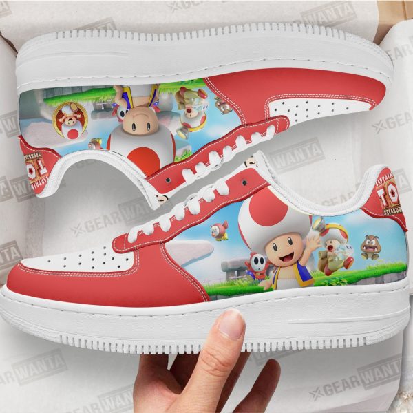 Toad Super Mario Air Sneakers Custom For Gamer Shoes 1 - PerfectIvy