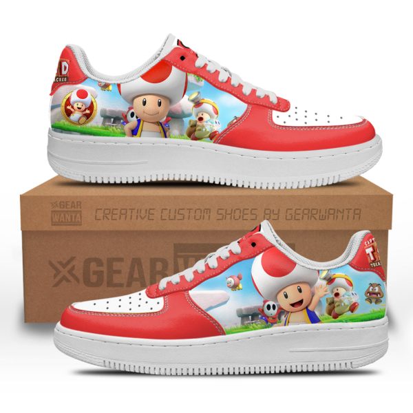 Toad Super Mario Air Sneakers Custom For Gamer Shoes 2 - Perfectivy