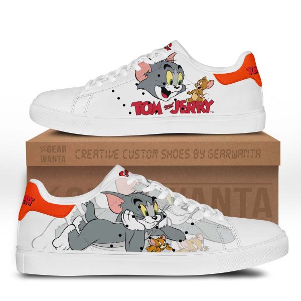 Tom &Amp; Jerry Tom Skate Shoes Custom-Gearsnkrs
