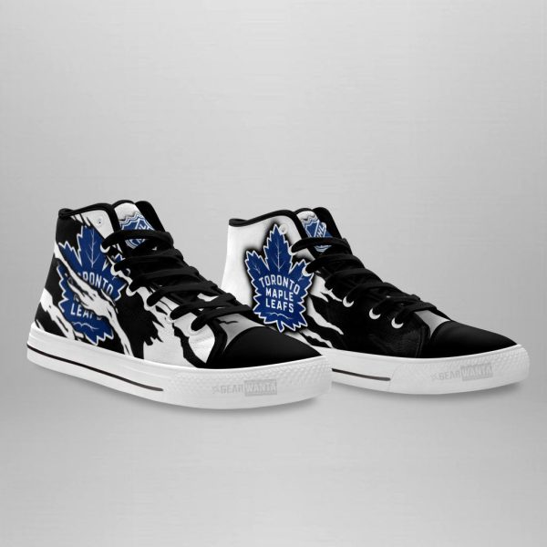 Toronto Maple Leafs Shoes Custom High Top Sneakers For Fans-Gearsnkrs