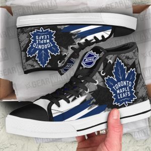 Toronto Maple Leafs High Top Shoes Custom American Flag Sneakers-Gearsnkrs