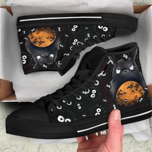 Totoro Sneakers Ghibli Hight Top Shoes Custom Idea-Gearsnkrs