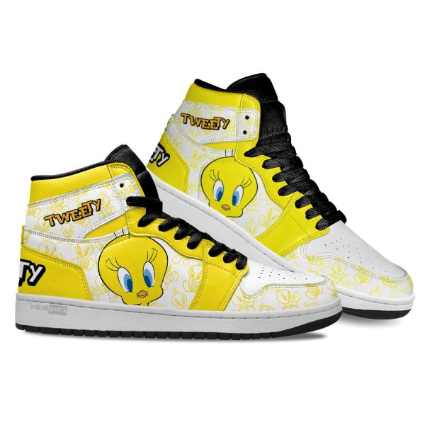 Tweety J1 Shoes Custom For Cartoon Fans Sneakers Pt04 3 - Perfectivy