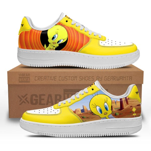Tweety Looney Tunes Custom Air Sneakers Qd14 1 - Perfectivy