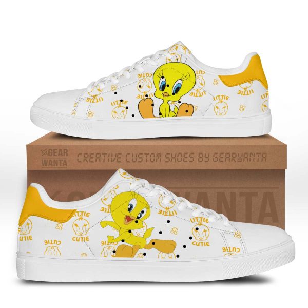 Tweety Skate Shoes Custom Looney Tunes Cartoon Shoes-Gearsnkrs