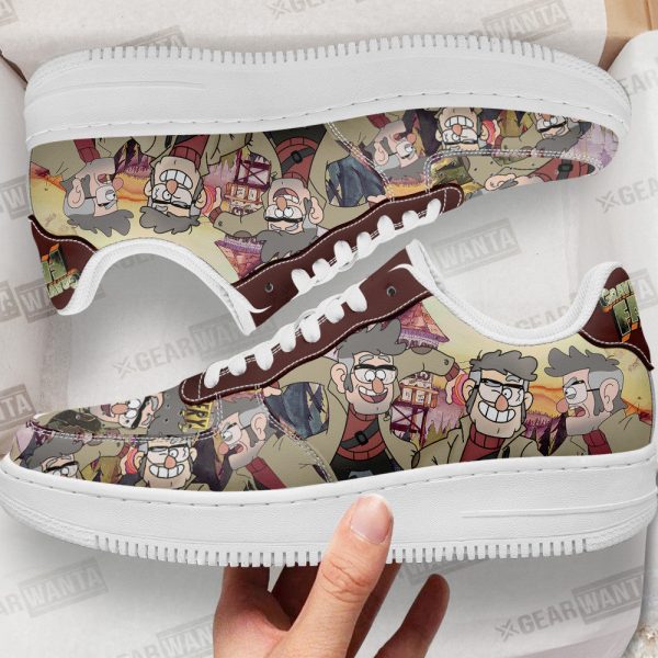 Uncle Ford Gravity Falls Air Sneakers Custom Cartoon Shoes 1 - Perfectivy