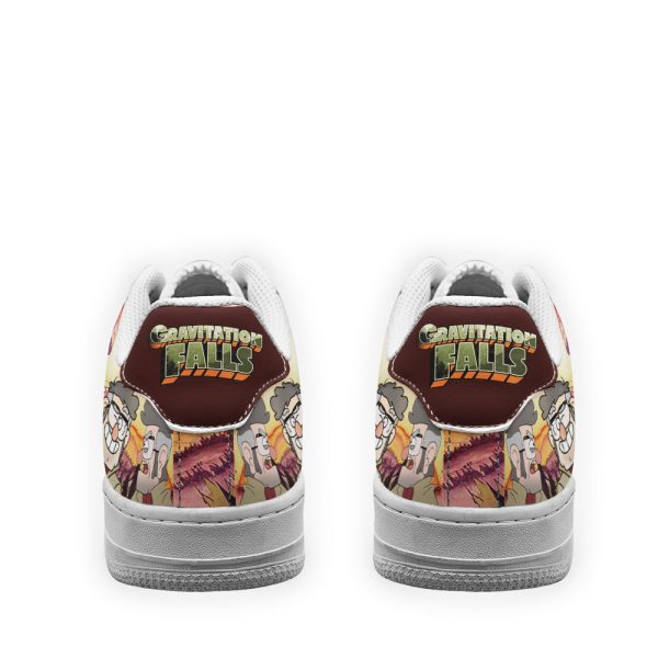 Uncle Ford Gravity Falls Air Sneakers Custom Cartoon Shoes 3 - Perfectivy