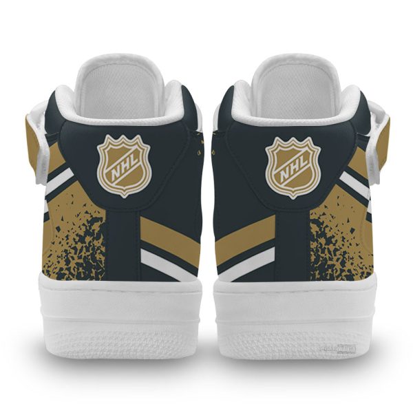 Vegas Golden Knights Air Mid Shoes Custom Hockey Sneakers Fans-Gearsnkrs