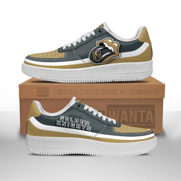 Vegas Golden Knights Air Sneakers Custom Force Shoes Sexy Lips For Fans-Gearsnkrs