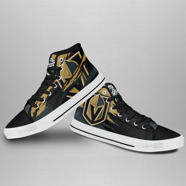 Vegas Golden Knights Shoes Custom High Top Sneakers For Fans-Gearsnkrs
