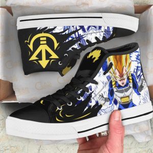 Vegeta Saiyan High Top Shoes Custom Manga Anime Dragon Ball Sneakers-Gearsnkrs