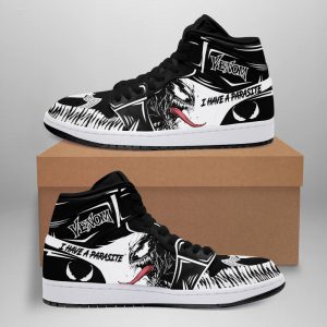 Venom I Have A Parasite Black And White JD Sneakers Custom Shoes 2 - PerfectIvy