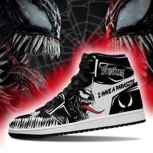 Venom I Have A Parasite Black And White Jd Sneakers Custom Shoes 3 - Perfectivy