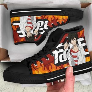 Victor Lich Fire Force Sneakers Anime High Top Shoes Custom Pt20-Gearsnkrs