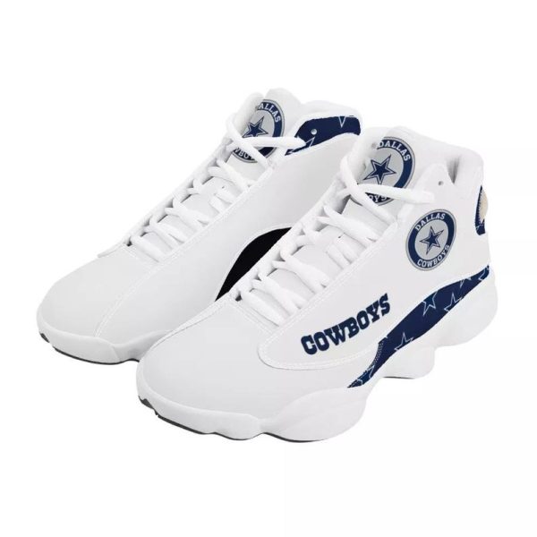 White Dallas Cowboys Sneakers Custom Shoes-Gearsnkrs