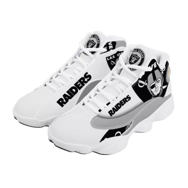 White Las Vegas Raiders Sneakers Custom Shoes-Gearsnkrs