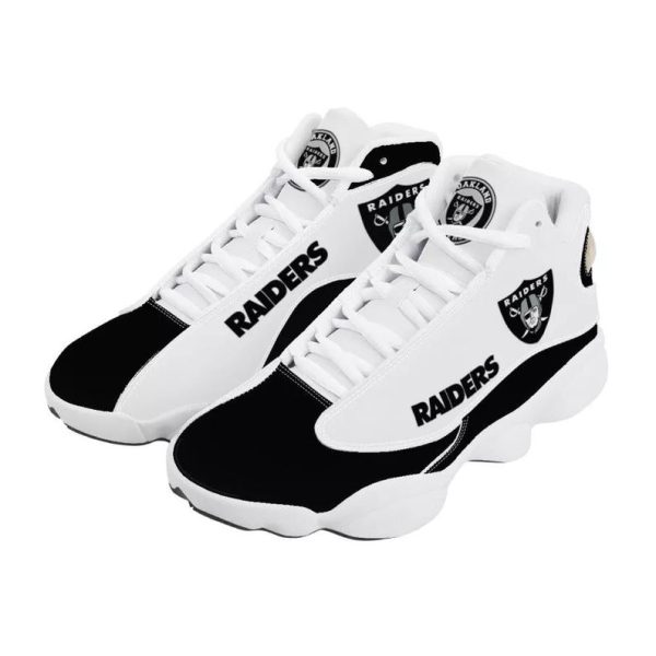 White Las Vegas Raiders Sneakers Custom Shoes Great Gift For Fan-Gearsnkrs