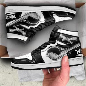 White Socks J1 Shoes Custom For Fans Sneakers Tt13-Gearsnkrs