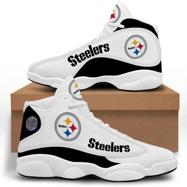 White Steelers Sneakers Custom Shoes For Fans-Gearsnkrs
