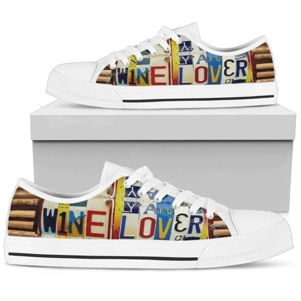 Wine Lover Women'S Sneakers Style Gift Idea Nh08-Gearsnkrs